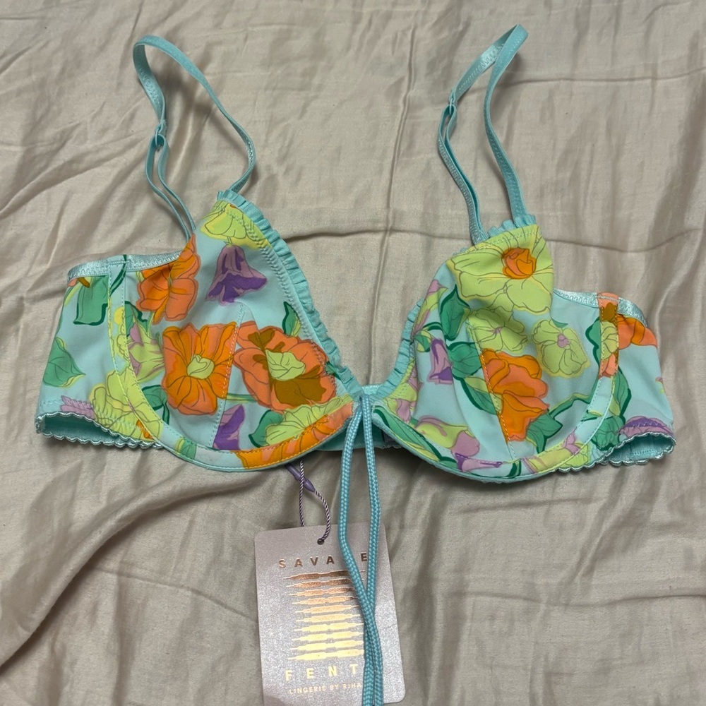 Savage X Fenty Multicolor Floral Bra